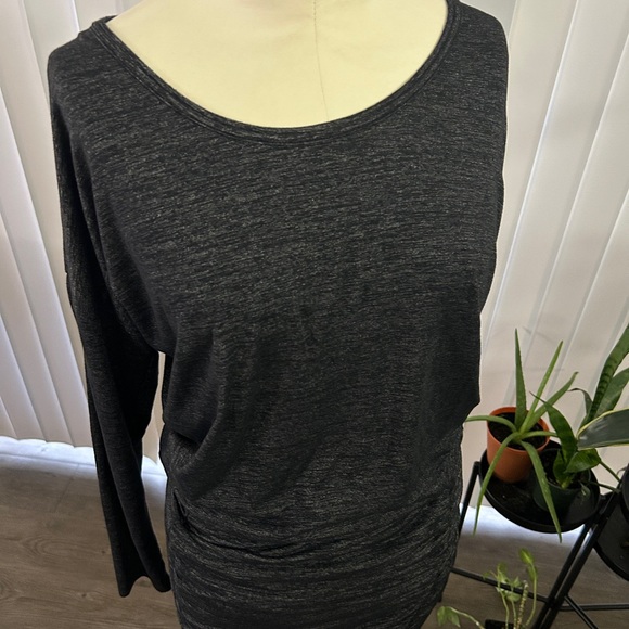 🩶Athleta Ruched Tulip Dress Size S Heather Gray🩶 - Picture 10 of 11